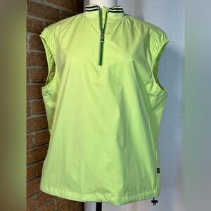 Tommy Bahama 18 Golf lime green windbreaker 1/4 zip vest - ladies medium